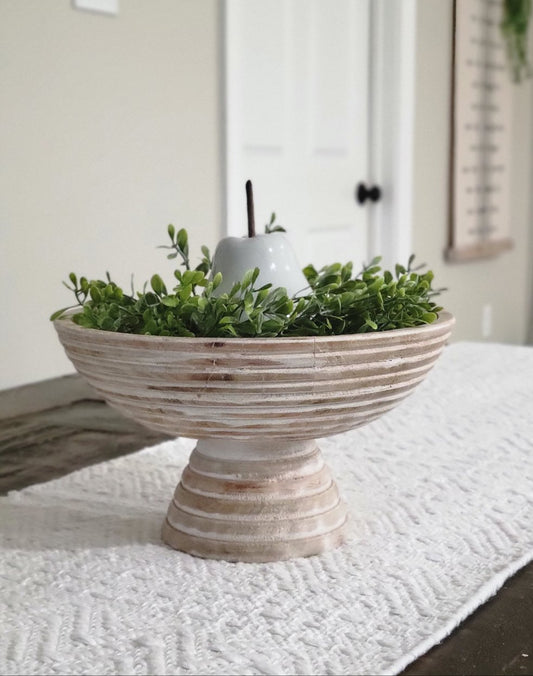 Harlow Carved Wood Bowl